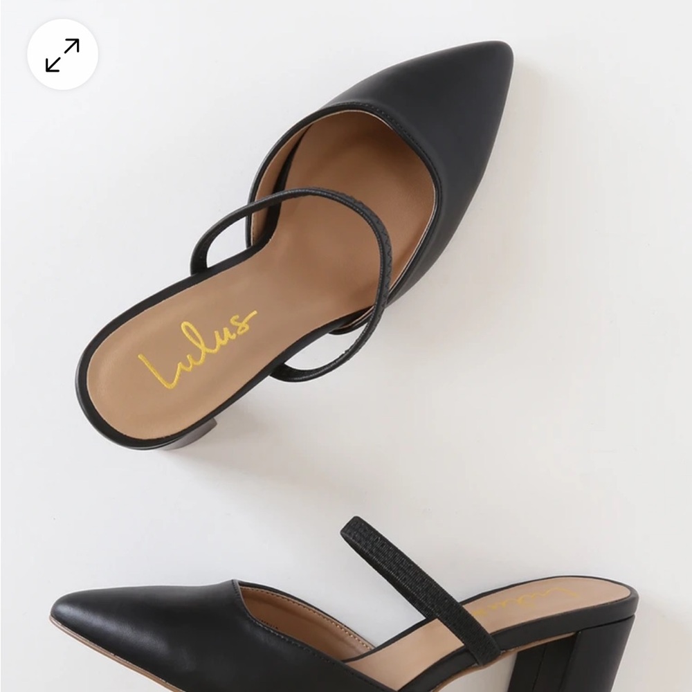 Lulus Black Pointed-Toe Heels